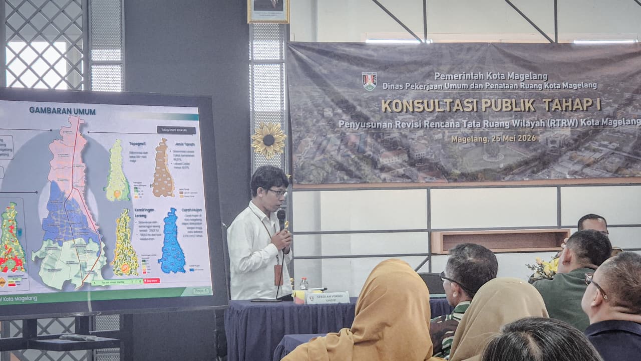 Bidang Tata Ruang DPUPR Kota Magelang Melaksanakan Kegiatan Konsultasi Publik Penyusunan Dokumen RT/RW Kota Magelang Tahun 2026