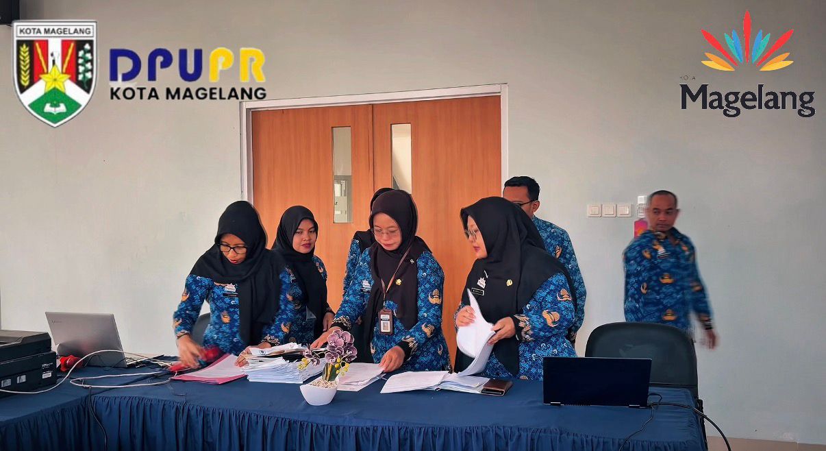 Dinas Perpustakaan dan Kearsipan Melaksanakan Agenda Pemusnahan Arsip Milik DPUPR Kota Magelang 