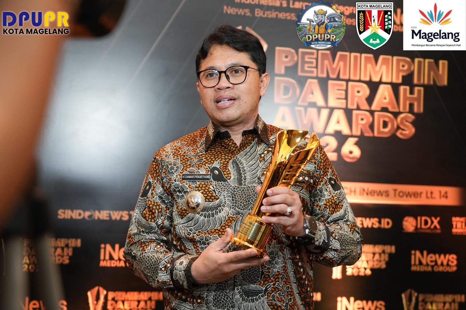 Kota Magelang Mengukir Prestasi Nasional: Walikota H. Damar Prasetyono Raih Penghargaan Pemimpin Daerah Awards 2026